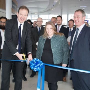 Transport Minister Jesse Norman officially opens the Hard Interchange Portsmouth